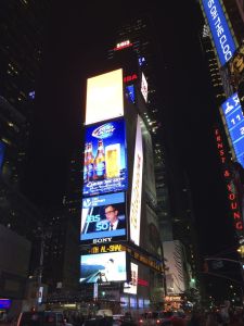 Times Square at night