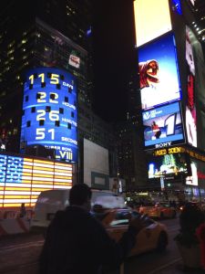 Times Square at night