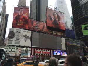 Times Square, featuring Louisville native Jennifer Lawrence